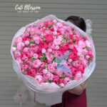 Bó Hoa Trà Lụa - BHL04